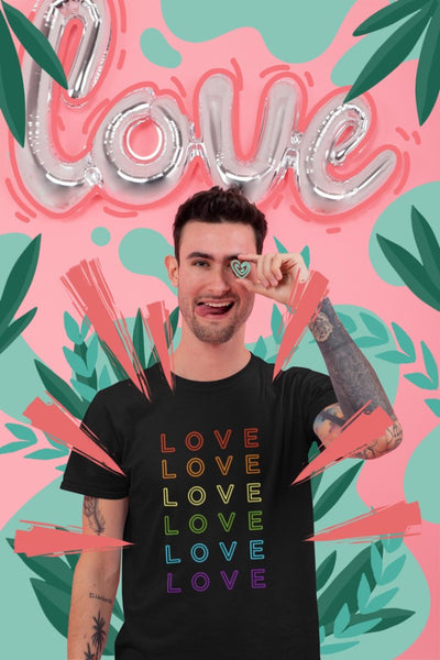Love Love Love Half Sleeve T-Shirt