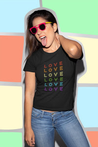 Love Love Love Half Sleeve T-Shirt